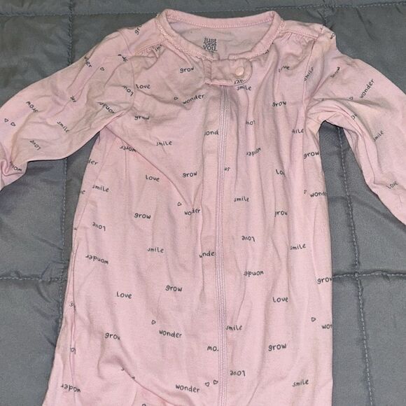 9m nearly new love smile grow footed cotton pajama - Picture 2 of 2